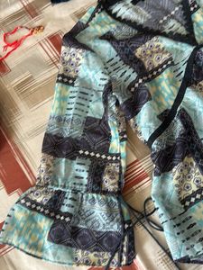 Bohemian Print V-Neck Top
