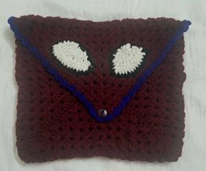 Handmade Crochet spiderman book cover