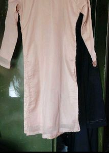 Beautiful Peach Embroidered suit