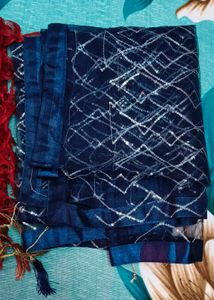 Red &amp; Blue Dupatta Set