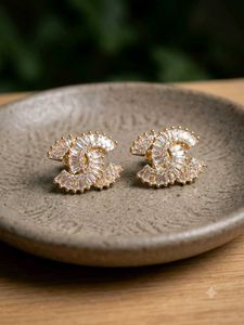 Designer Inspired CC Stud Earrings