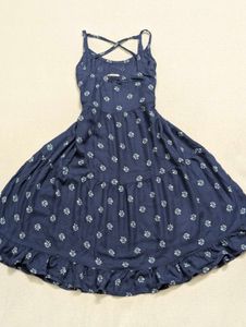 Floral Mini Dress 🌸 Cross-Back Straps