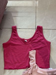 Ribbed Crop Tops - Set of 2