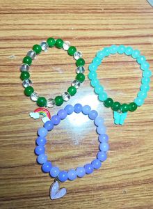A Combo Of three Cute Charms Bracelets