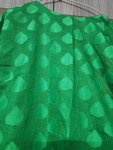 Green A Line Kurta