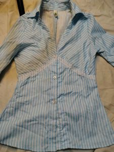 Newme Striped Button-Up Shirt