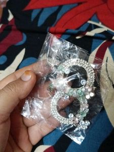 Elegant Floral Hoop Drop Earrings