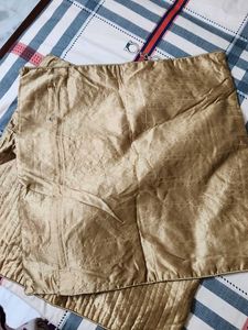 Elegant Gold Satin Pillow Covers set of 2