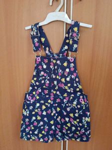 Cute Floral Baby Girl Overalls