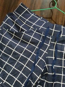 Blue Checkered Lounge shorts