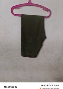 Olive Green Casual Pants