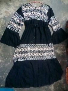 Boho Embroidered Abaya Burkha