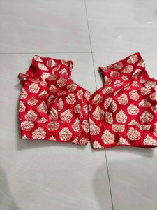 red colour blouse
