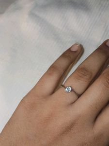 Elegant Solitaire Ring ANTITARNISH