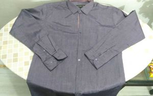 Men's UP STRING Cotton Blend Purple Shirt