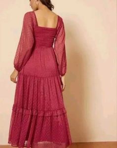 Romantic Ruffled Maxi Dress