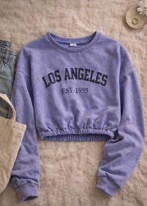New Pinterest Aesthetic Lavender "Los Angeles" Cro