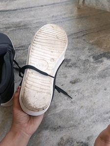 Cute Dark Grey Colour Platform Sneakers For Women