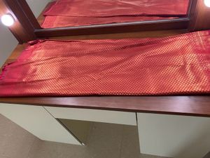 ✨RED semi silk saree - FREE BLOUSE ✨