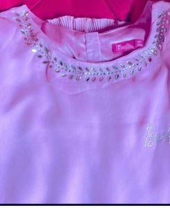 Barbie Pink Dress,11-12 Years Old InSoft Polyester