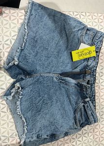 Globus Acid Wash Denim Shorts