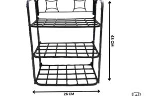 3 Shelves Good Quality Plastic Storage Shelf