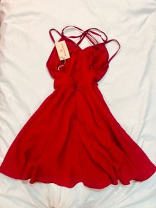 Red Sleeveless Mini Dress