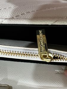 Ysl White Chevron Chain Bag