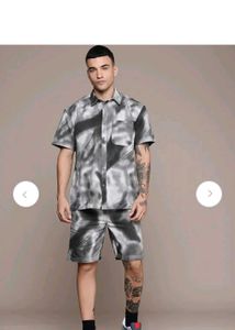 The Roadster Men's Tie-Dye Shirt and Shorts Set