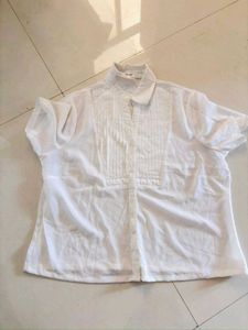 Classic White Button-Up shirt