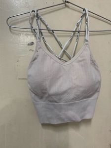 Comfortable Sports Bra with Strappy Back