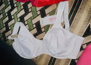 Triumph Underwired non padded White Cotton Bra