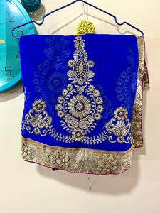 Royal Blue Saree