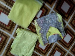 Elegant Yellow Anarkali Suit