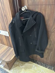 Stylish Black Peacoat Jacket