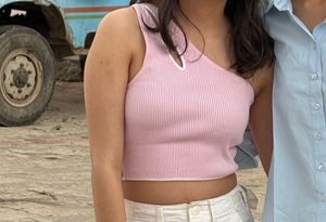 Ribbed Halter Neck Top