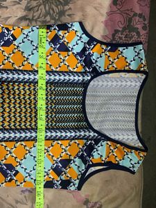 Colorful Sleeveless Sheath Dress