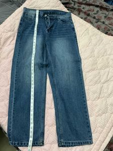 Classic Blue Wash Straight Leg Jeans
