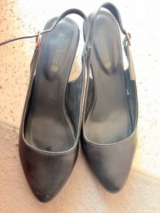Classic Black Slingback Heels