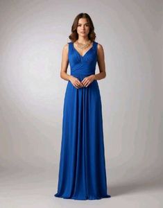 Elegant Royal Blue Maxi Dress