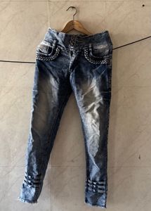 Stylish Acid Wash Jeans