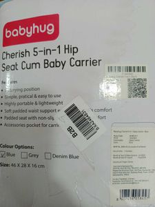 Babyhug Cherish 5-in-1 Hip Seat Baby Carrier