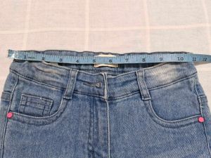 Girls Blue Denim Jeans with Stars