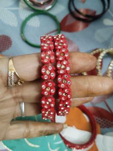 3 Different Pair Of Kanch Bangles