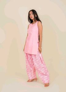 Monomee Pink Farshi Salwar Suit Set