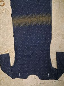 Dark Blue Printed Kurta