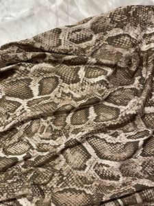 Snake Print Mini Slip Dress