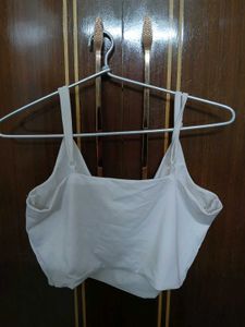 Cloudcore White Camisole Crop Top