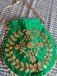 Embroidered Potli Bags - Set of 2