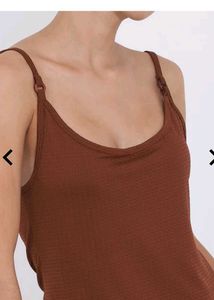 SHEIN MEDIUM LENGTH SPAGHETTI STRAP TEXTURED CAMI